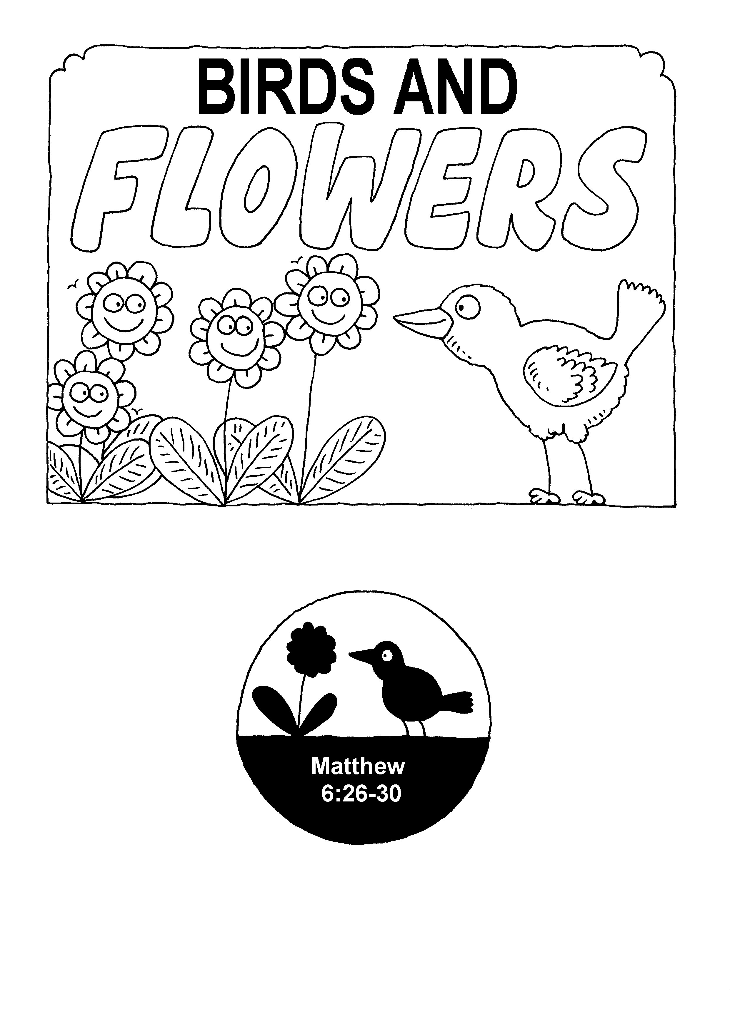 Bible/Bible story booklets/Birds and Flowers Richard Gunther free Christian resources